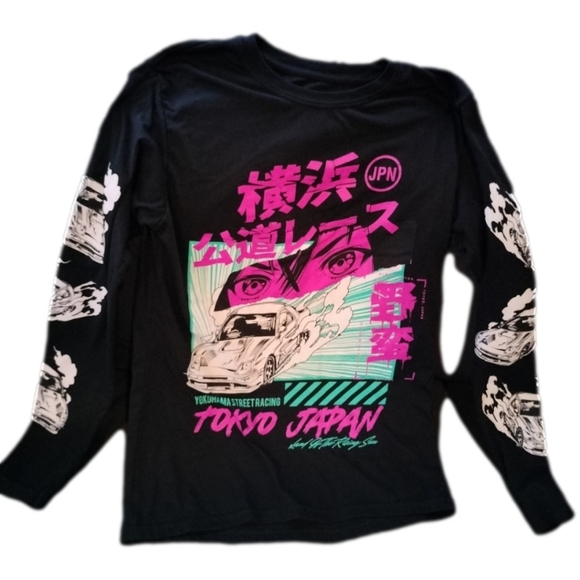 fresh laundry Other - fresh laundry mens black size small graphic t-shirt long-sleeve street-racing